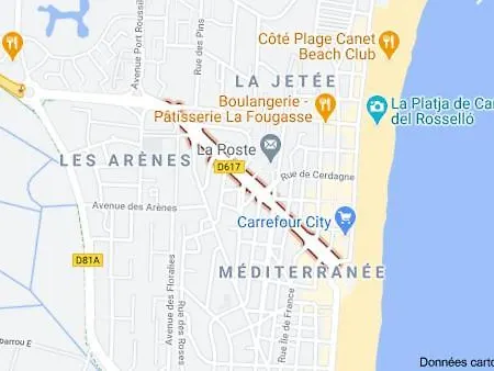T2 Vue Terrasse Sud 50m Canet-plage كانيه
