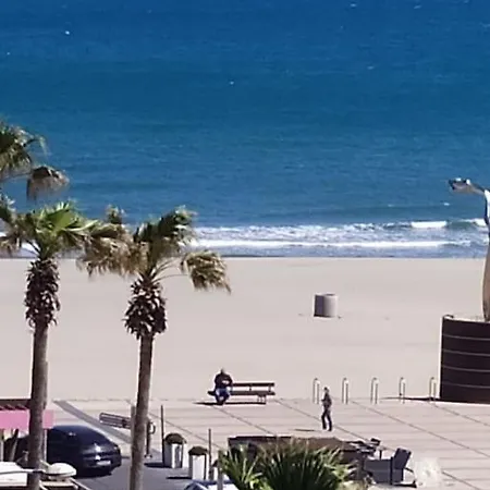 Apartment T2 Vue Terrasse Sud 50m Canet-plage *