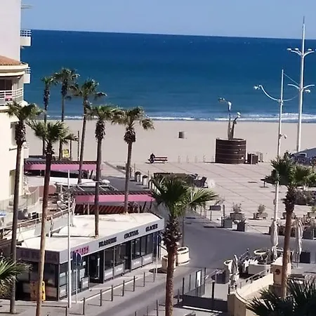 T2 Vue Terrasse Sud 50m Canet-plage Apartment *