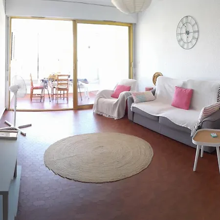 T2 Vue Terrasse Sud 50m Canet-plage 아파트