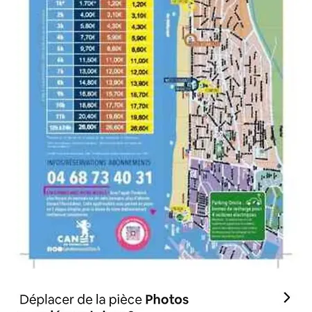 T2 Vue Terrasse Sud 50m Canet-plage *