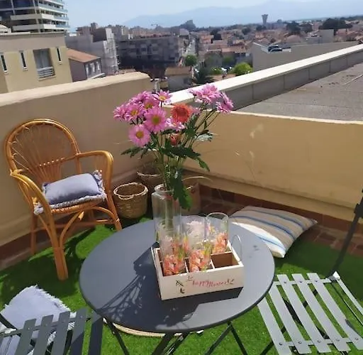 Апартаменты T2 Vue Terrasse Sud 50m Canet-plage *