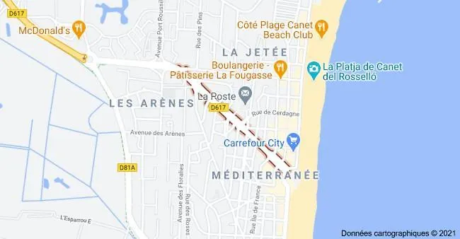 T2 Vue Terrasse Sud 50m Canet-plage Кане